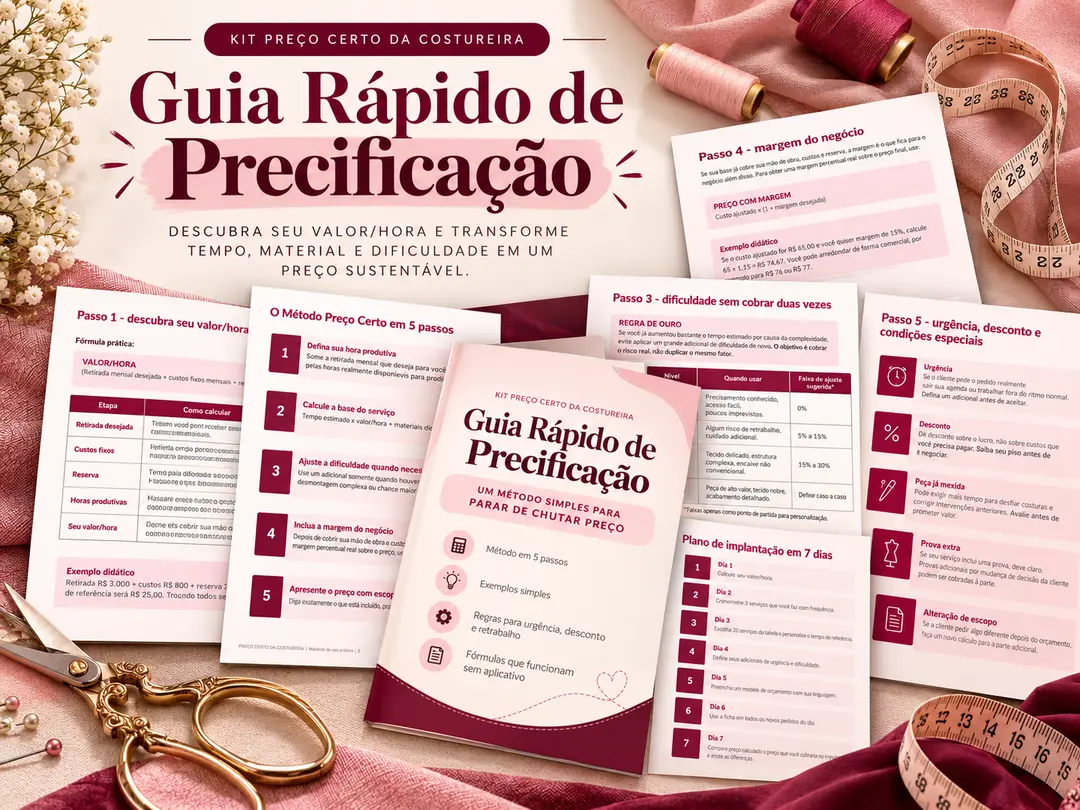 Guia rápido de precificação do kit